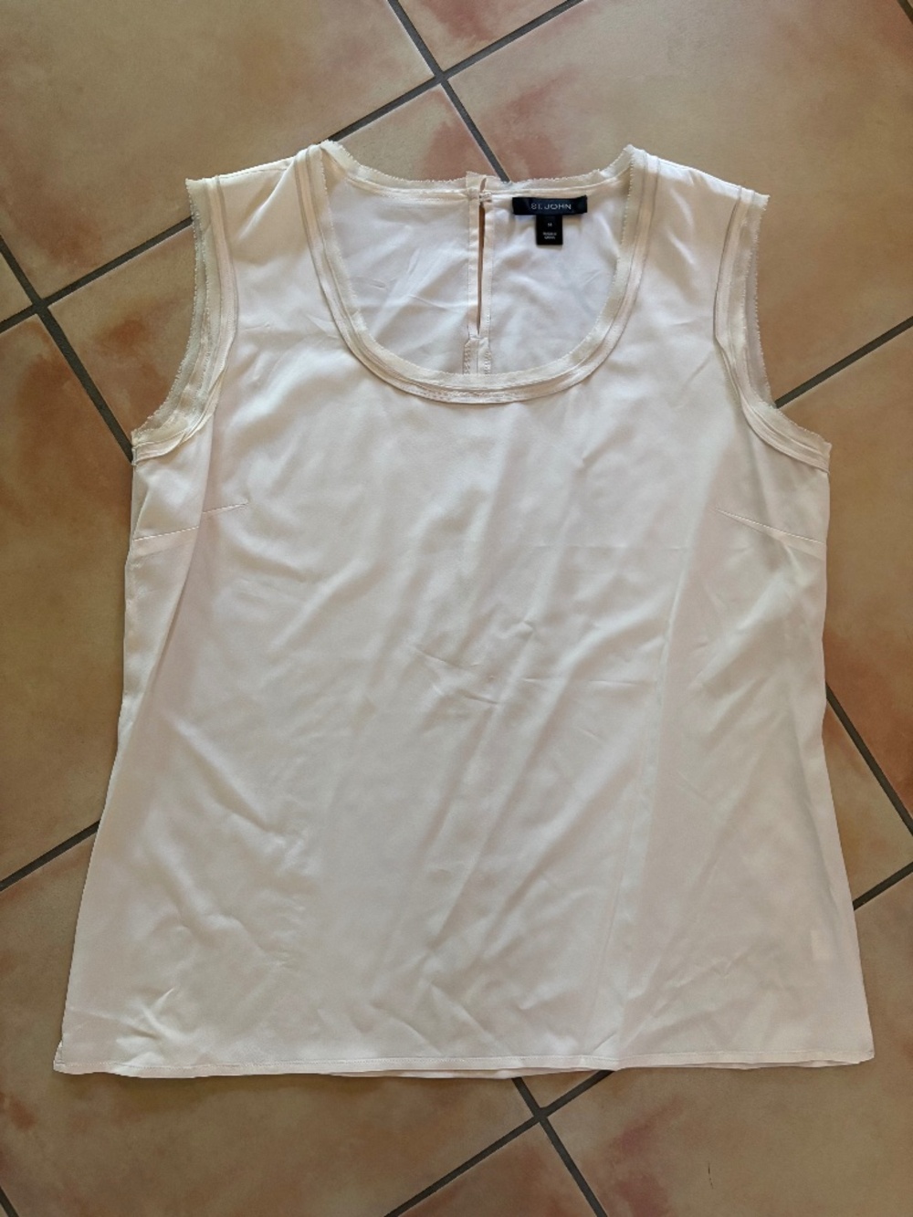 St John Silk Tank Top Size 14